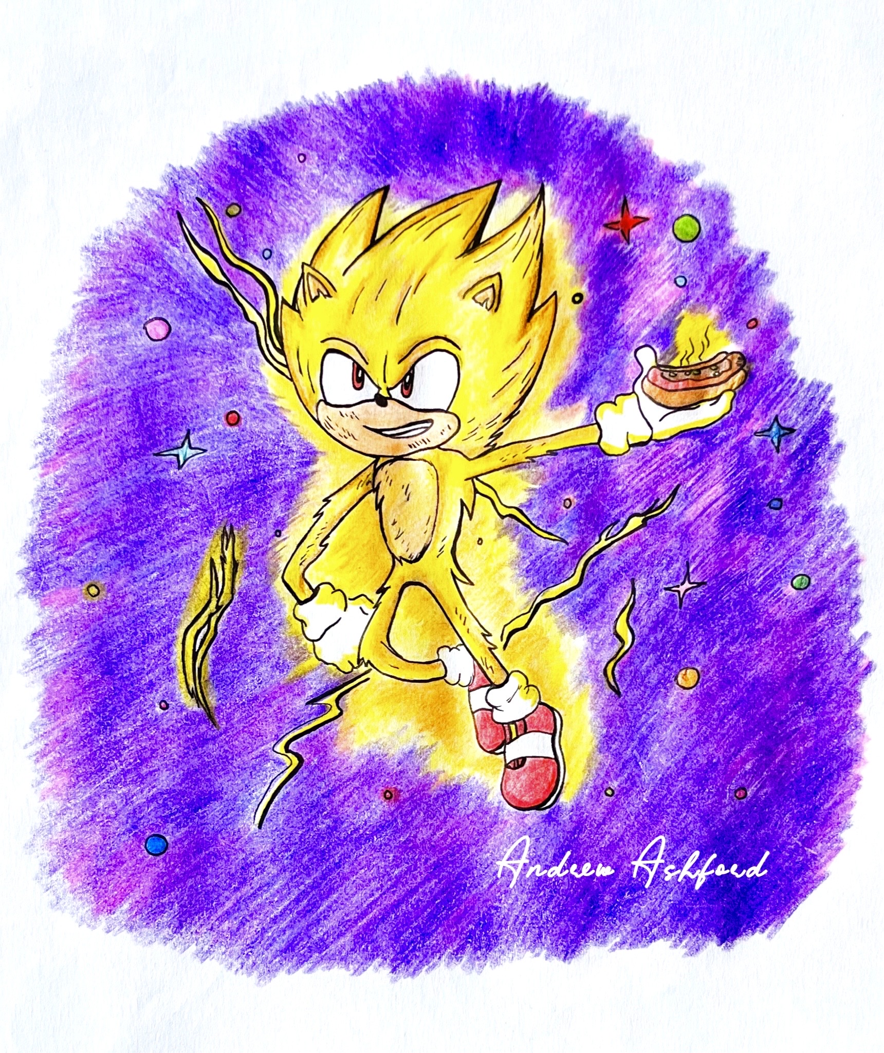 Super sonic (sonic movie) VegetitaKawaii - Illustrations ART street