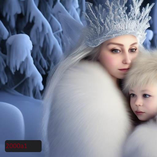 snow queen and children