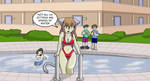 Pool Catgirl by CDRudd