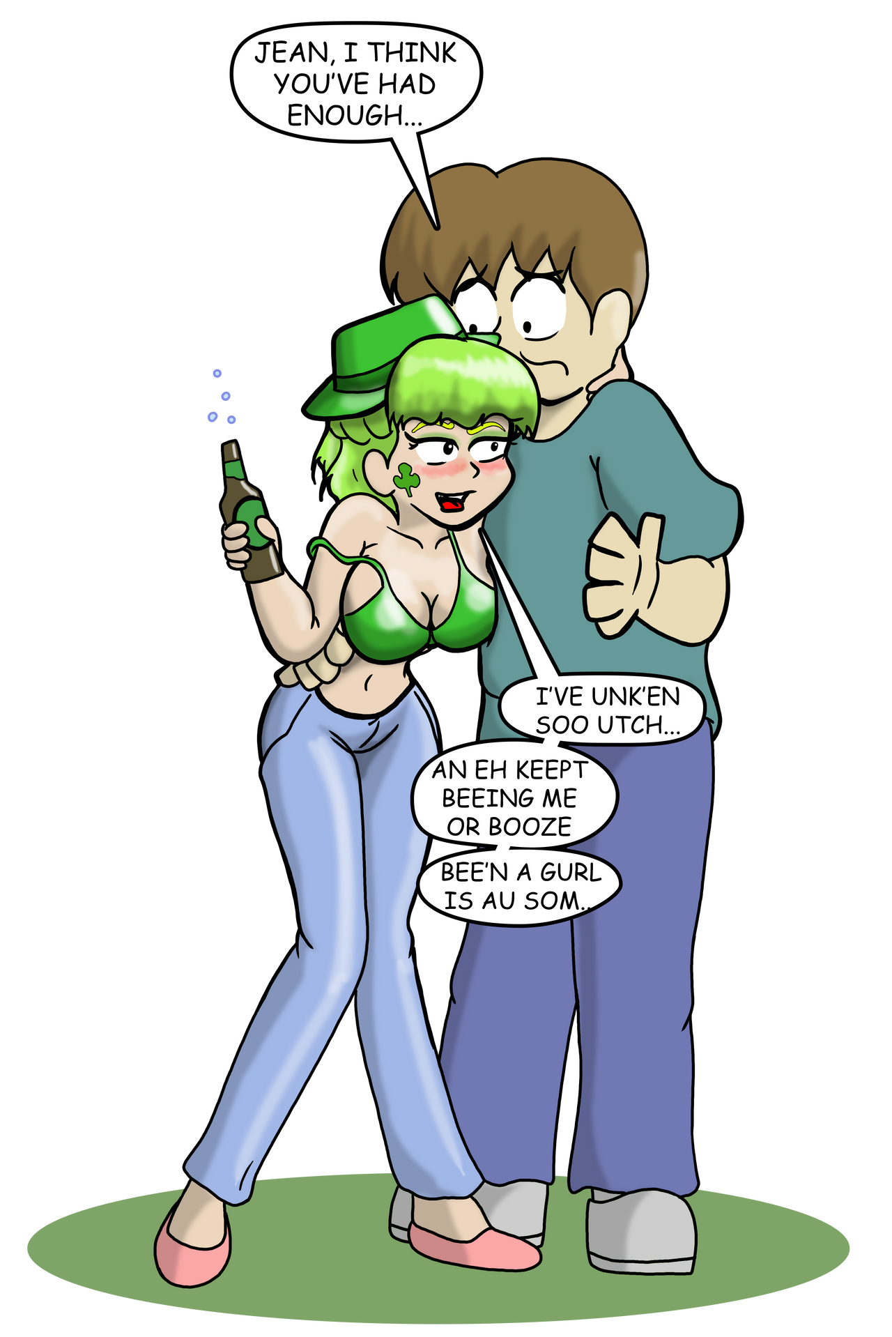 St. Patty Drunk Jean by CDRudd