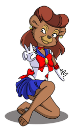 Talespin Rebecca as Sailor Moon