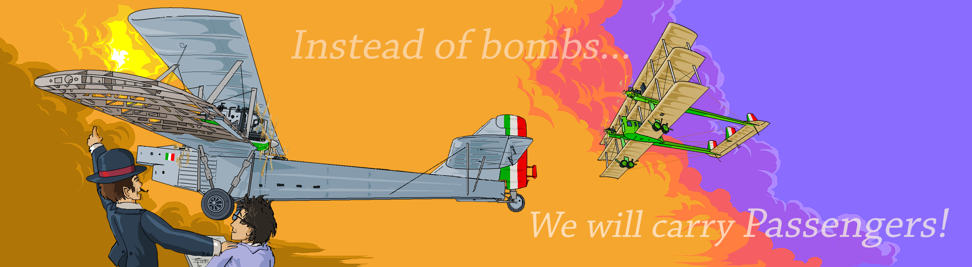 Instead of Bombs, We Will Carry Passengers!