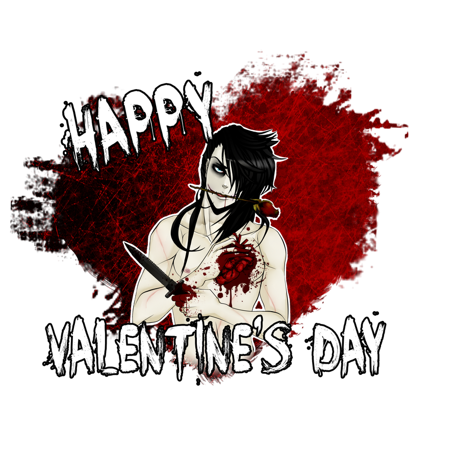Happy and creepy valentine's day C: by Trostlosigkeit on DeviantArt
