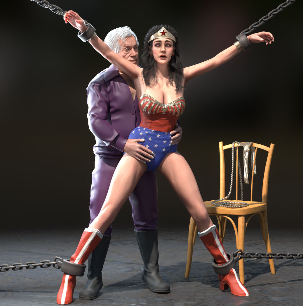 Wonder Woman in chains by MindlessAI on DeviantArt