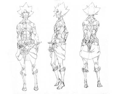 character design, style 2, male 2