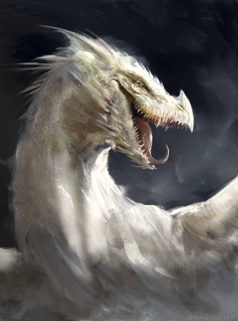 Мощь драконов. Antonio j Manzanedo драконы. Белый дракон альбинос. Белая виверна арт. Мифические существа.