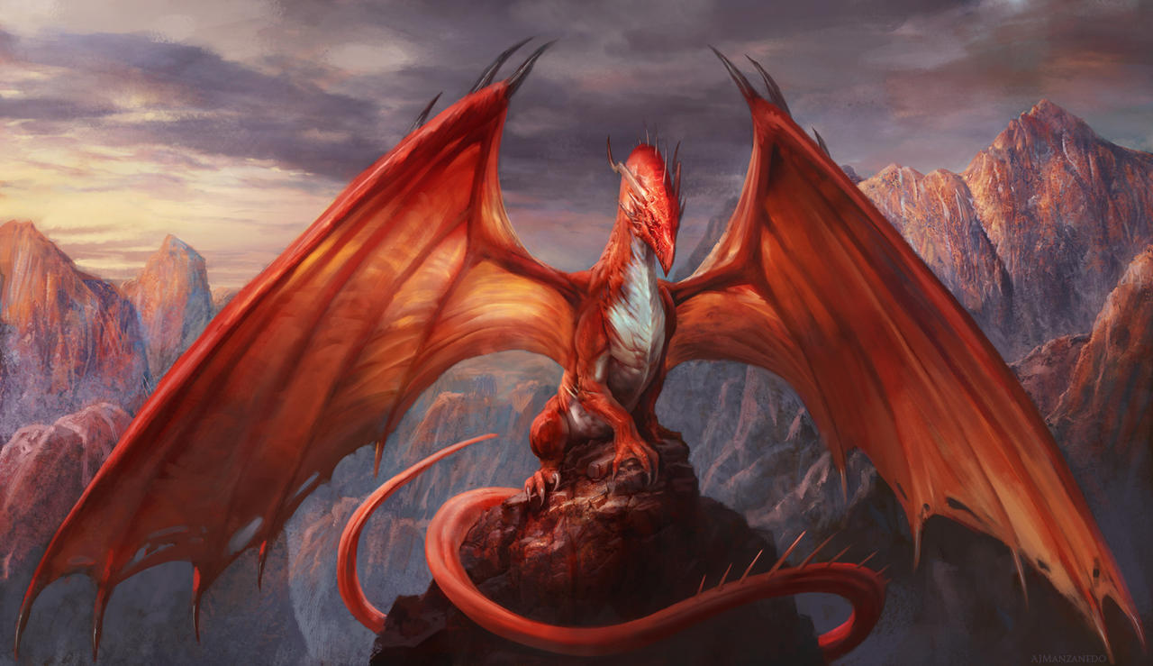 Red dragon by Manzanedo on DeviantArt