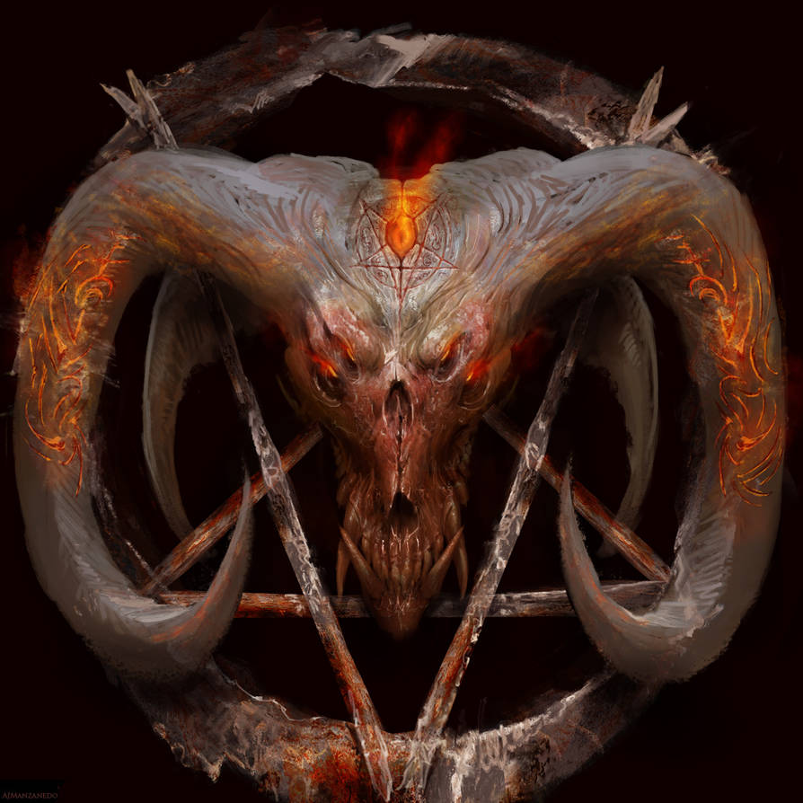 Demon skull by Manzanedo on DeviantArt