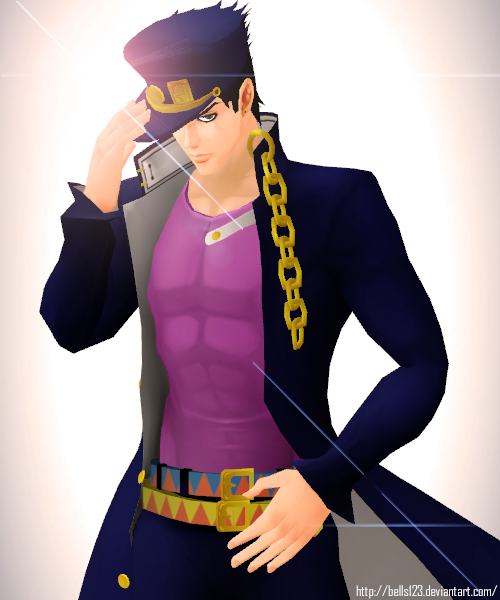 JOJO Jotaro figure shape pose dl by ore1233 on DeviantArt