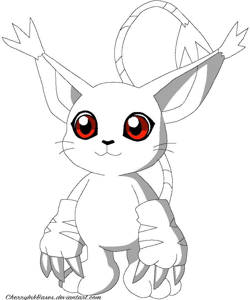 F2U Digimon base Gatomon by CherryInkBases on DeviantArt