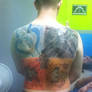 My back tattoo completed