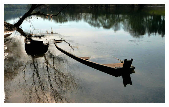 boat on the river