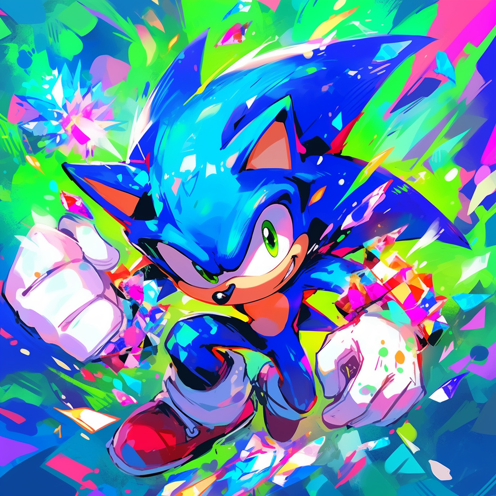 Sonic Neon Rings Neon Sonic Art by StarbriteDreams on DeviantArt