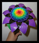 Rainbow Sunflower by DuckTapeBandit