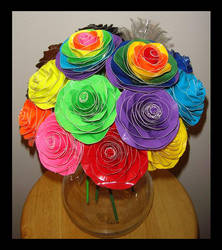 Basic and Neon Coloured Roses