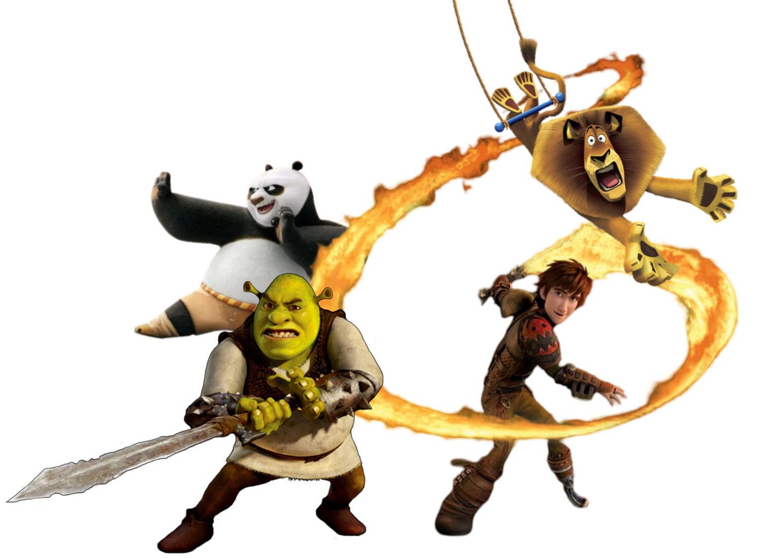 Alex Ralph Po Shrek And Po, Alex, Hiccup Render by HarolPrime607 on DeviantArt