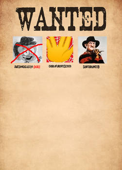 My WANTED Poster (Part 2) (not finished)