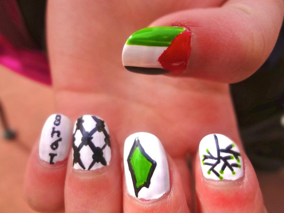 Palestinian nail art