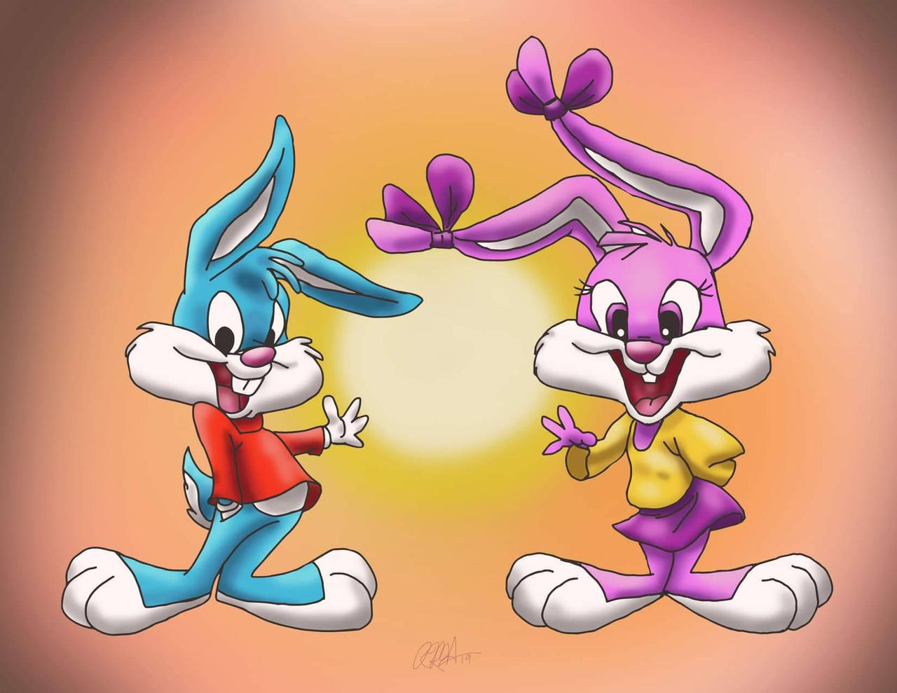 Babs and Buster Bunny by rhamil70 on DeviantArt