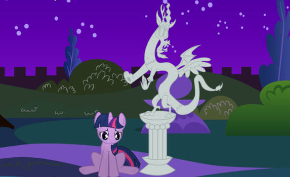 Twilight regrets that she turned Discord to stone