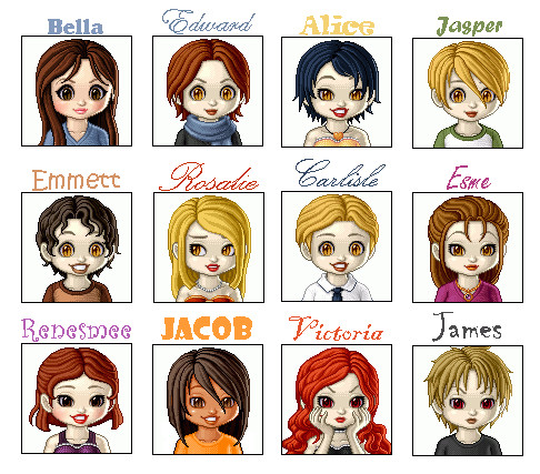 Names twilight character Twilight Characters