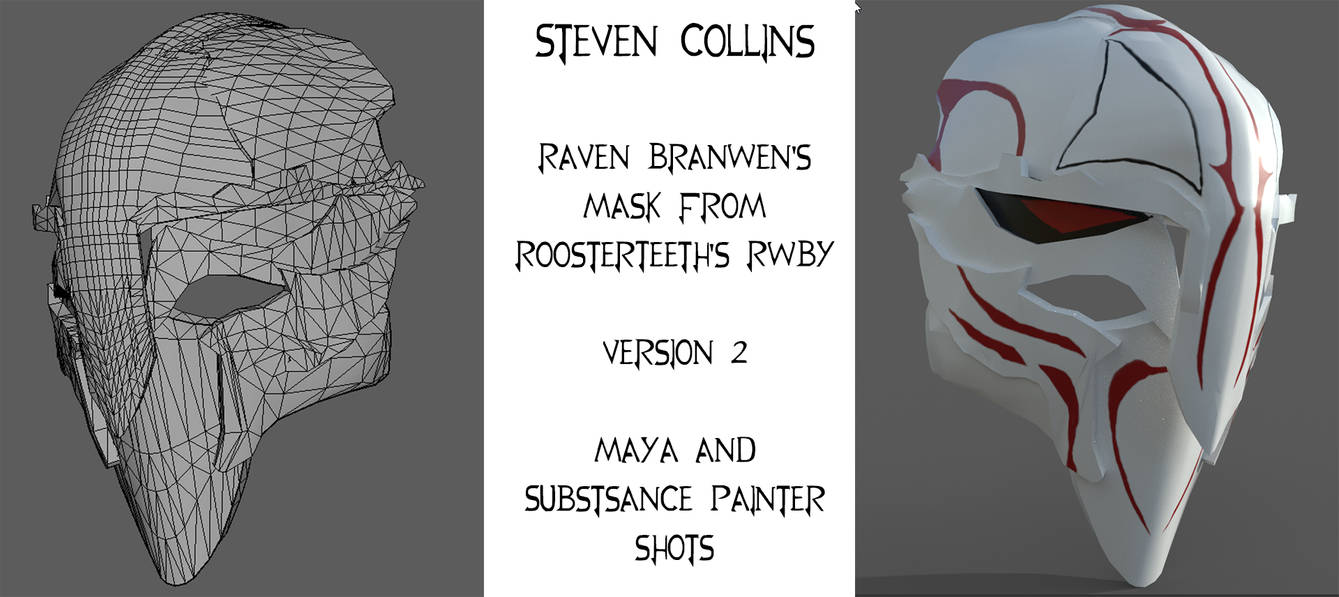 Rowen Mask Raven mask portfolio by Silencedsonic on DeviantArt