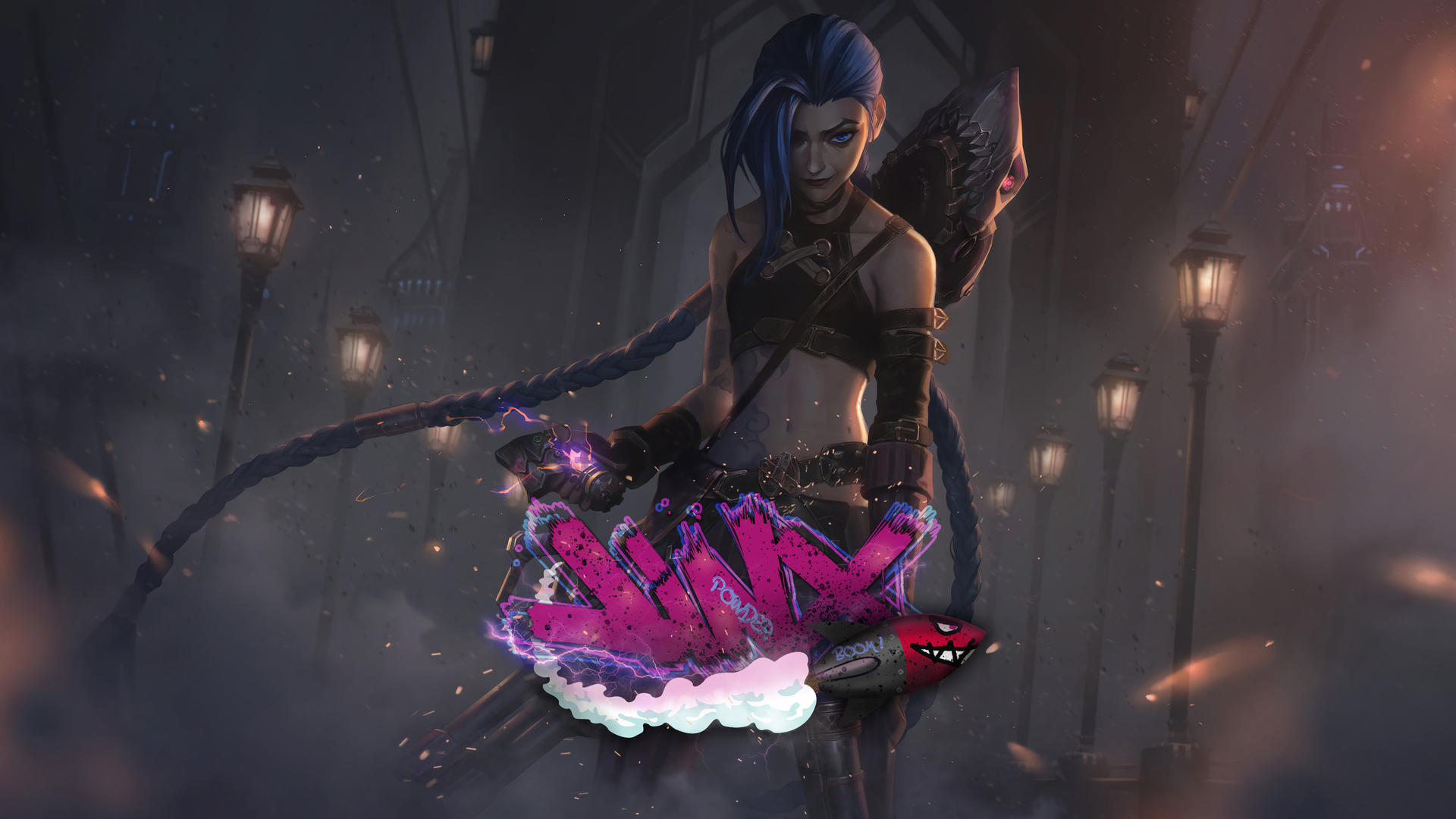 Jinx Raket Wallpaper Jinx Rocket by Maxtinator on DeviantArt