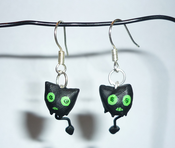 Coal Tar Earrings