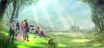 Zelda and Link by yagatama