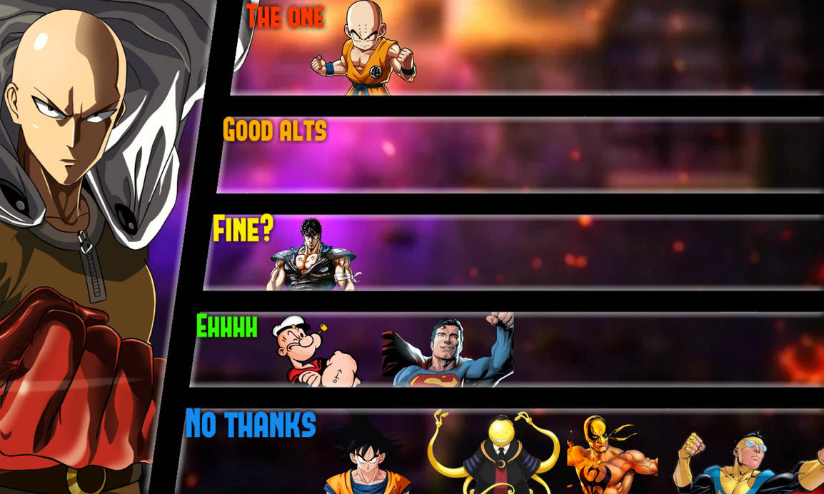 Saitama Opponents Chart by Deathbattlewatcher5 on DeviantArt