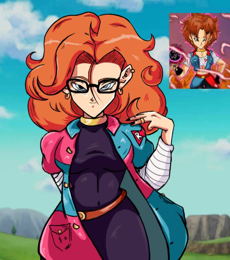 Android 39?? 18 and 21 fusion(Glasses) by KiokenDragon on DeviantArt