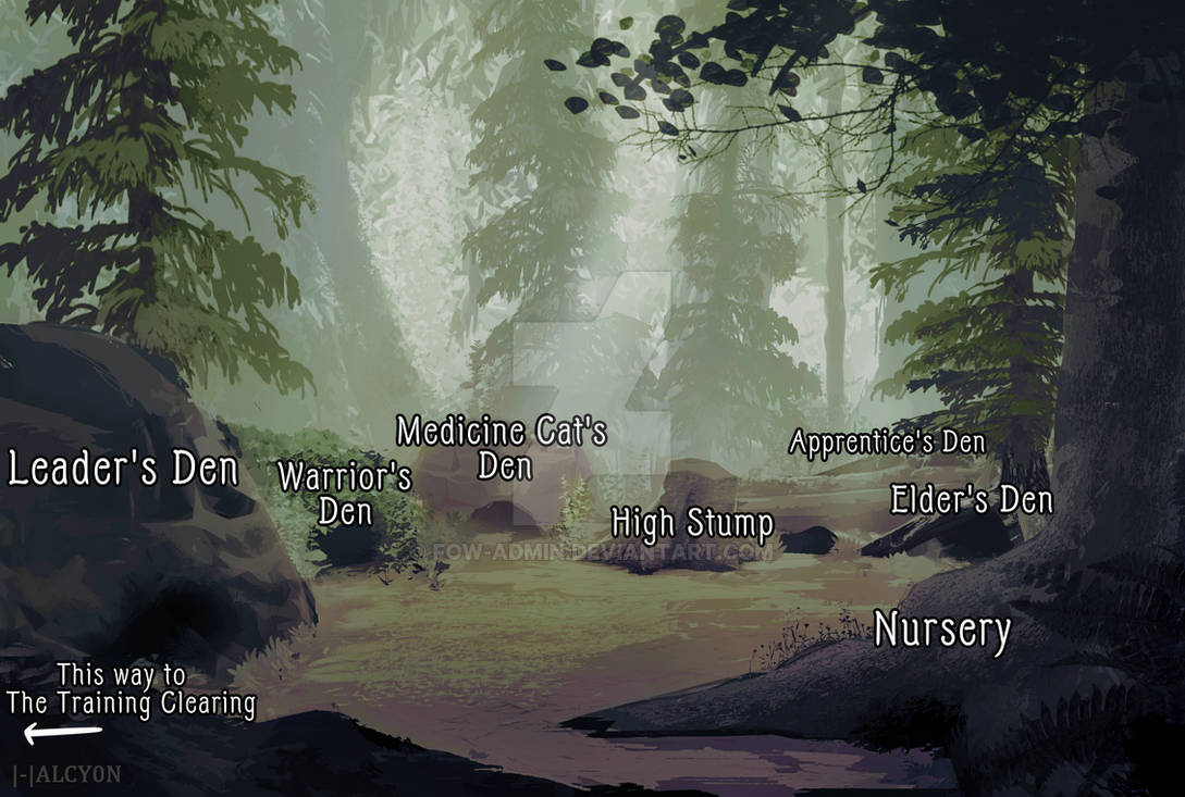Shadow Rim Ranch Camp Map Shadowclan Camp by FoW-Admin on DeviantArt
