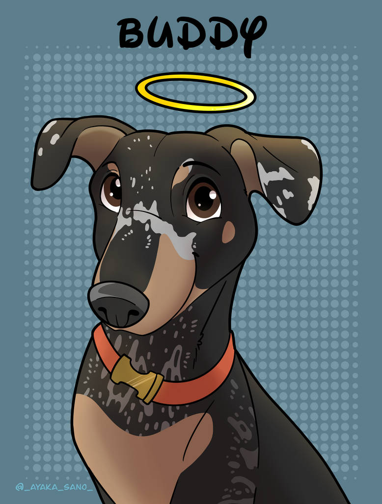 Disney style pet portrait commission by tidbitzwolfie on DeviantArt