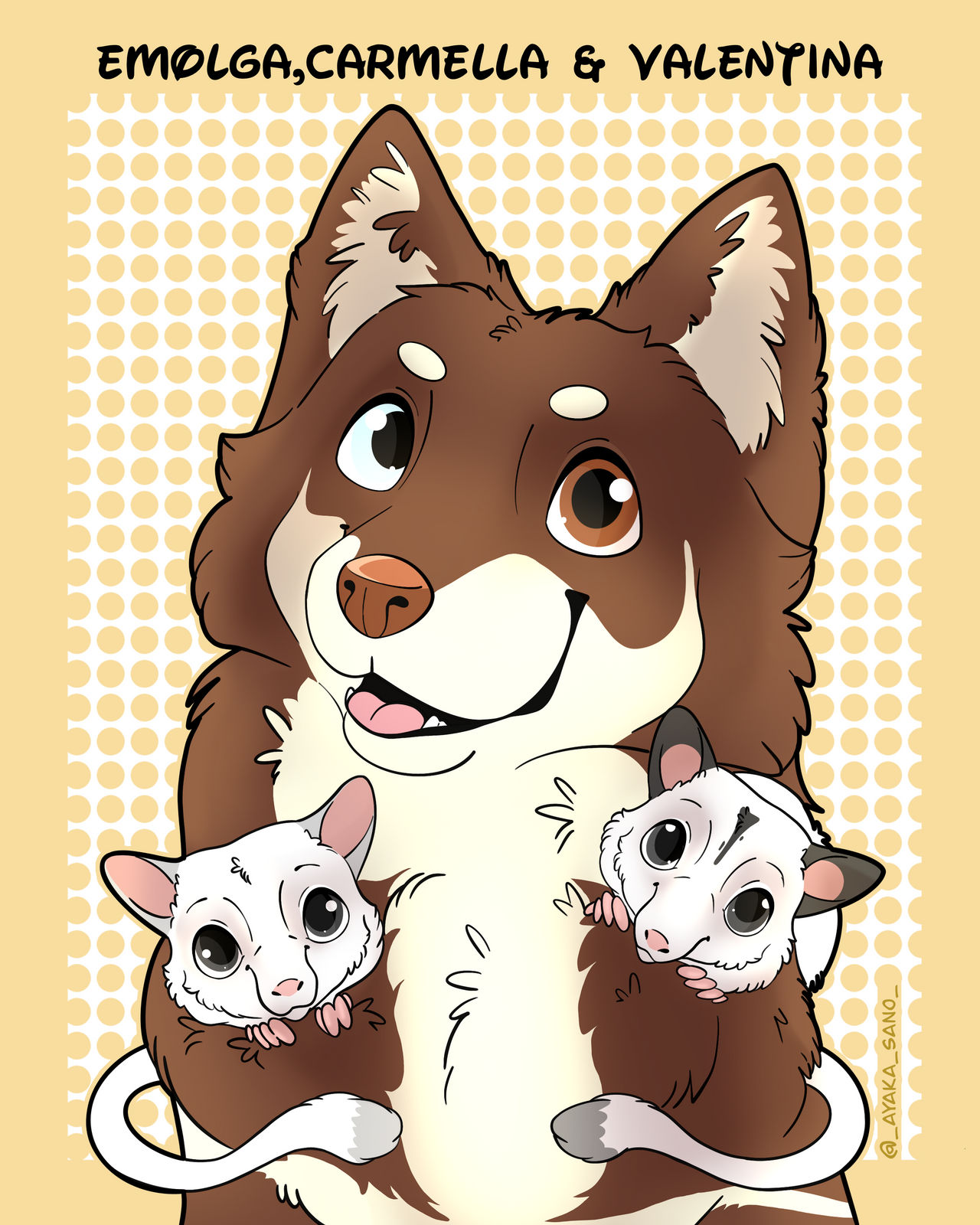 Disney style pet portrait commission by tidbitzwolfie on DeviantArt