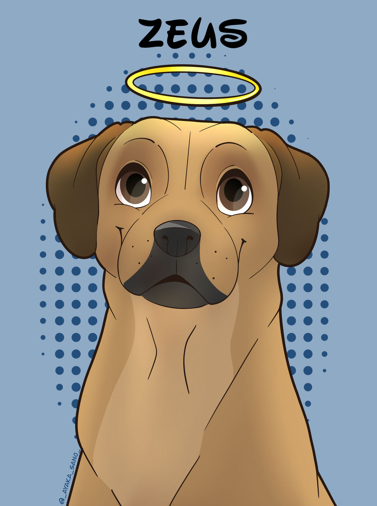 Disney style pet portrait commission by tidbitzwolfie on DeviantArt