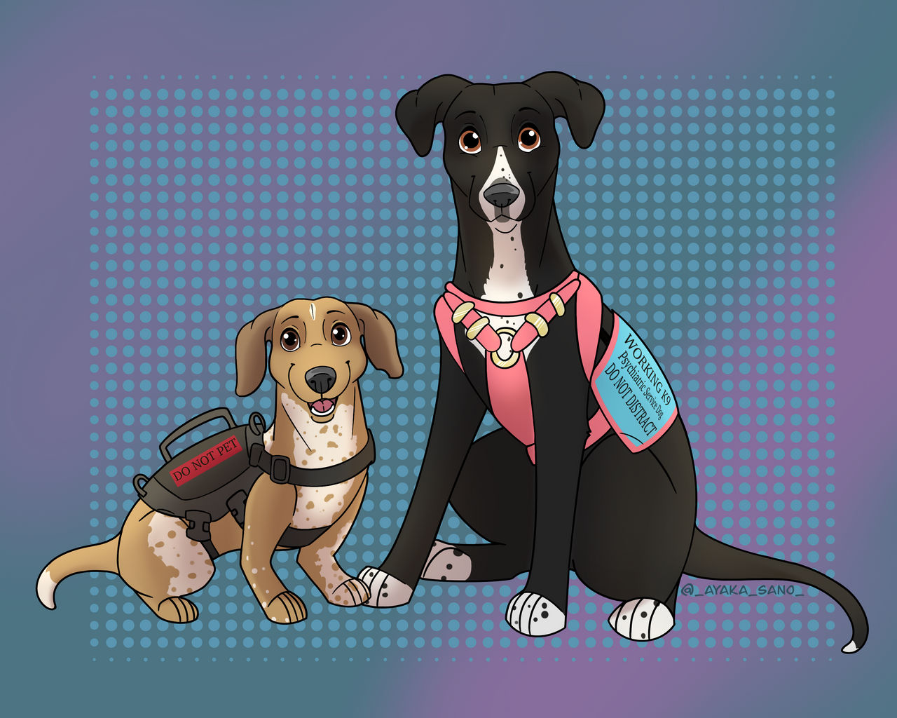 Disney style pet portrait commission by tidbitzwolfie on DeviantArt
