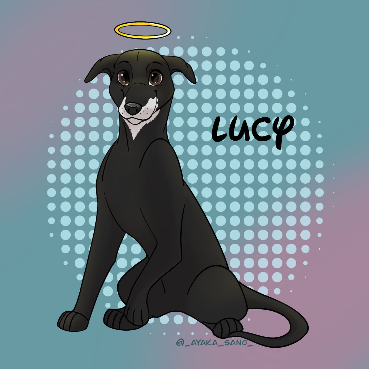 Pet portrait commission by tidbitzwolfie on DeviantArt