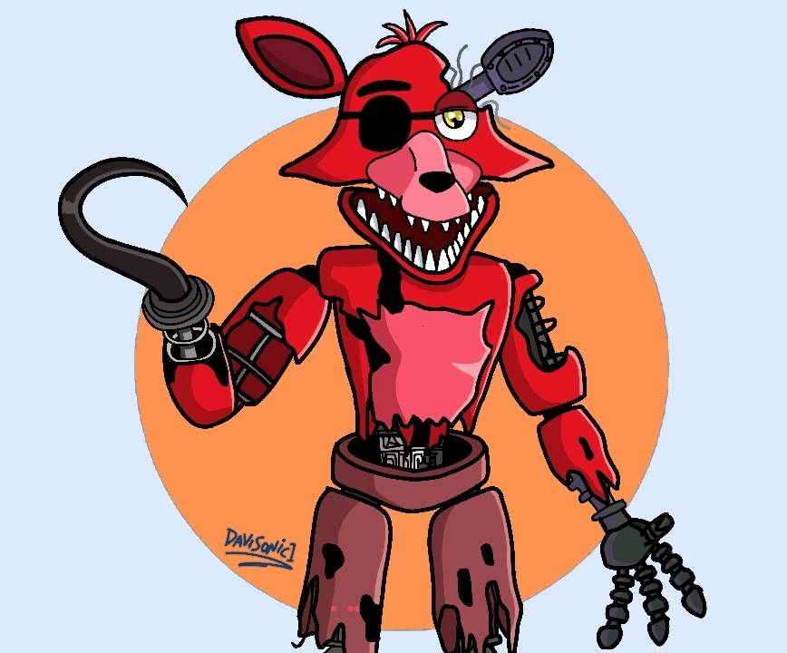 Withered Foxy • FNaF 2 • Desenho