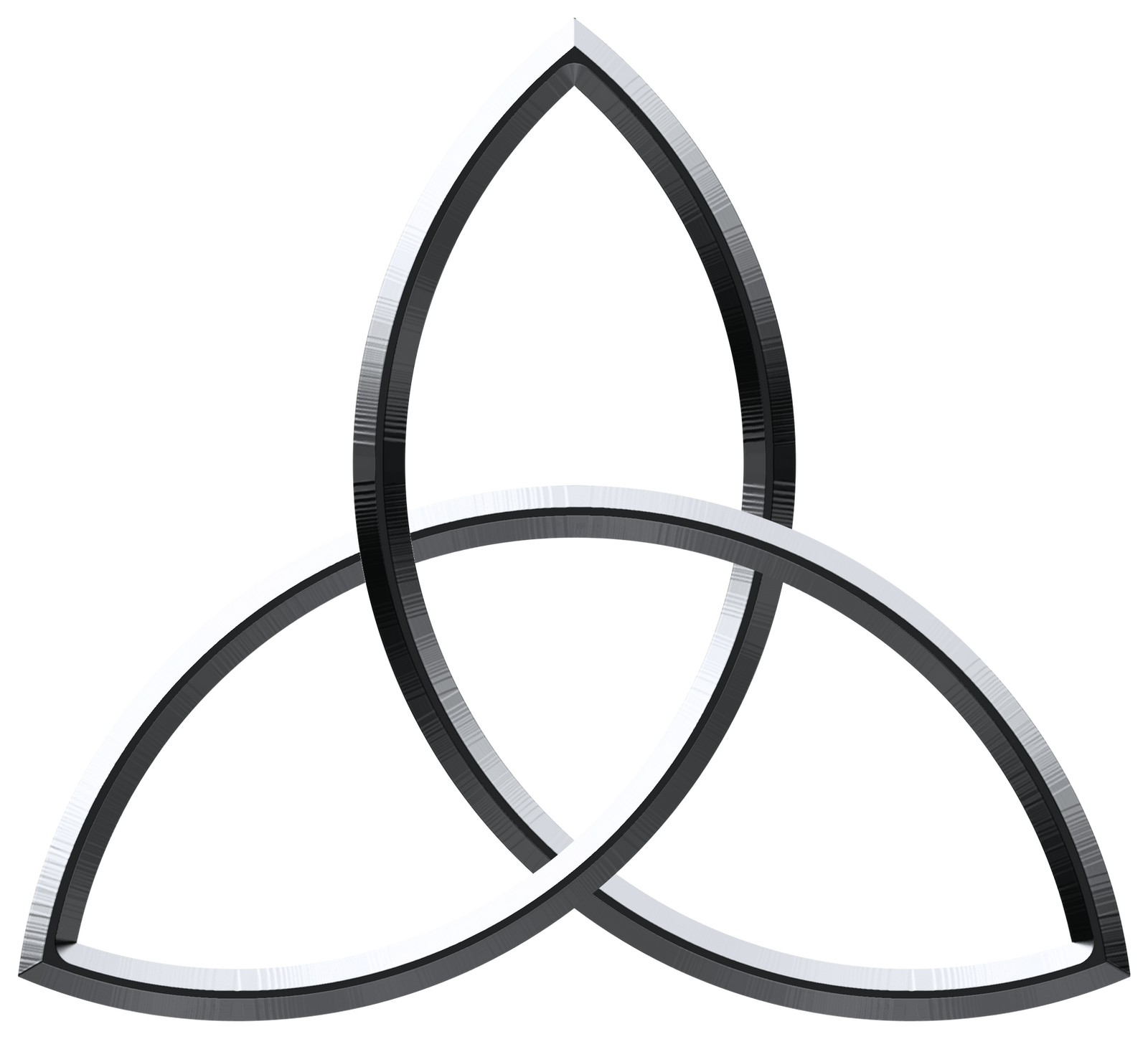 Metalic Triquetra - Silver