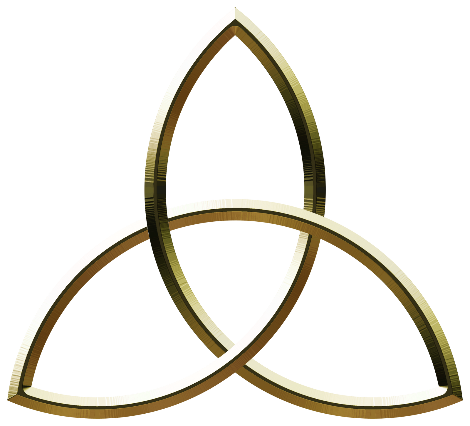 Metalic Triquetra - Gold