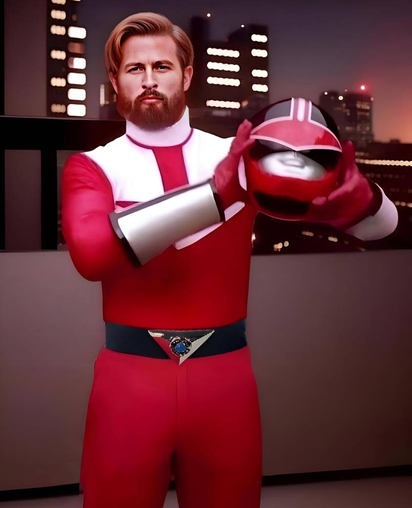 Bearded Wes Collins (Red Ranger) by Bilico86 on DeviantArt