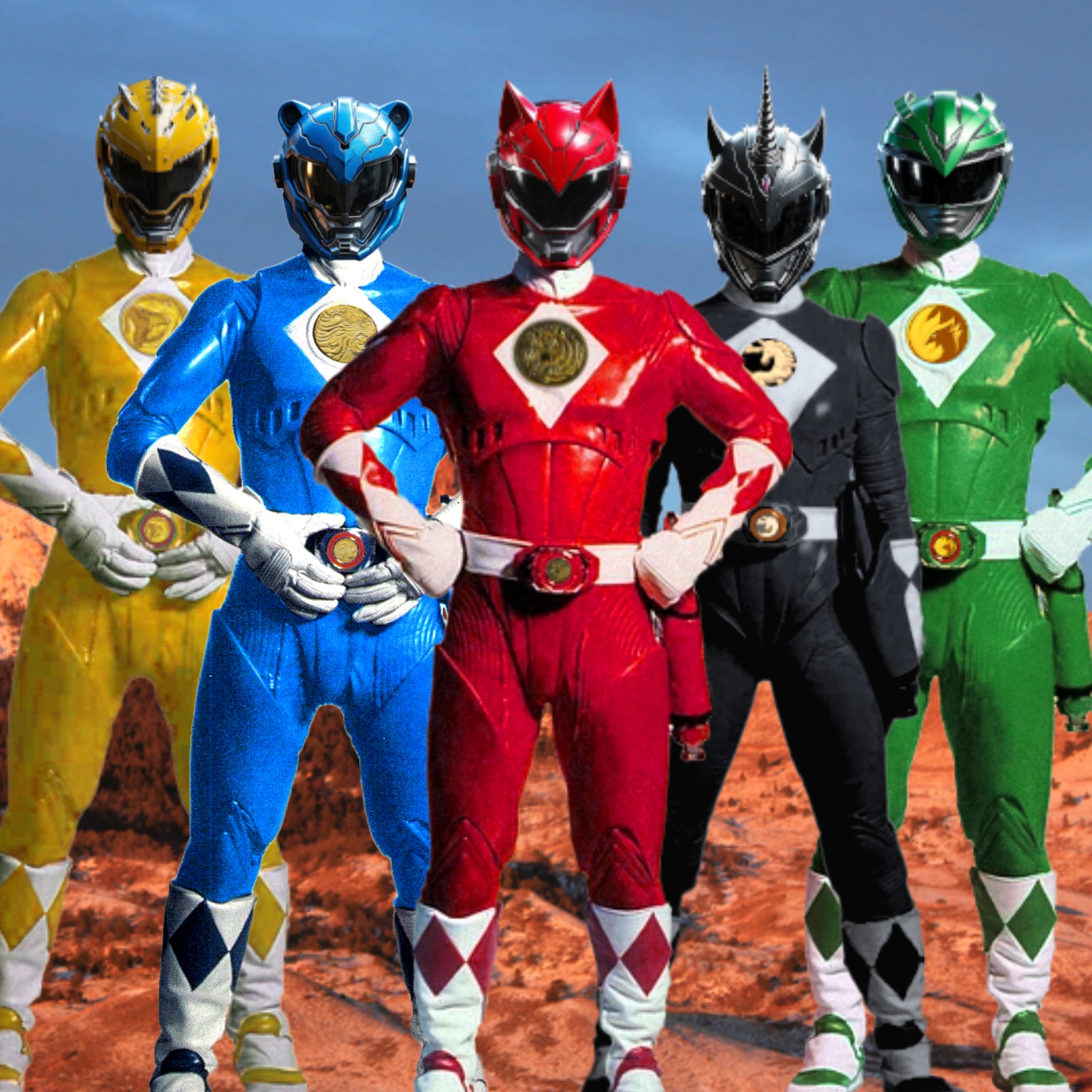 Pug Power Ranger Power Rangers Movie '95 w/ Gozyuger animals (UPDT) by Bilico86 on ...