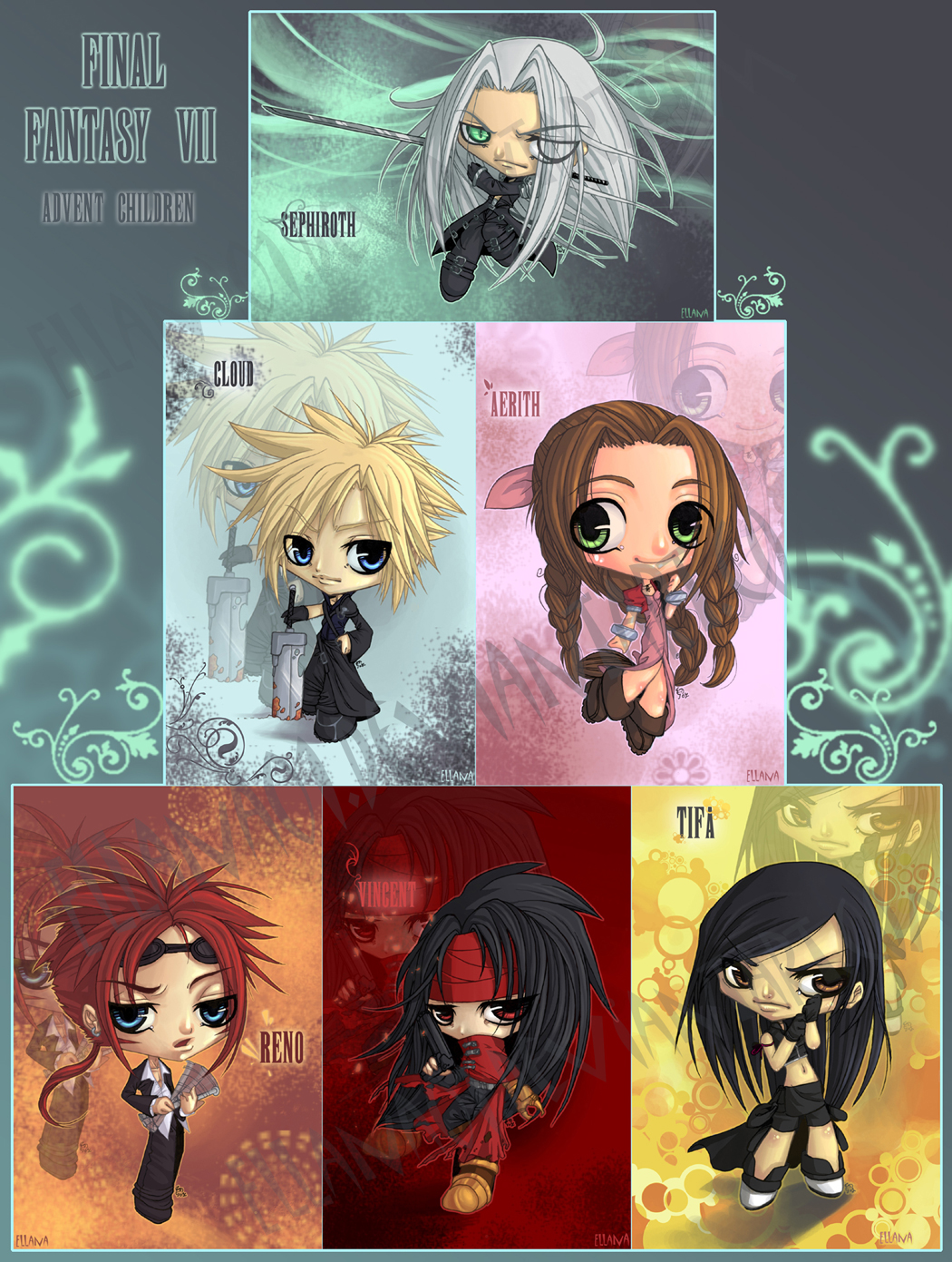 Final Fantasy VII AC Chibis