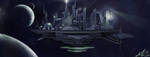 Floating City Matte Painting by mribby294