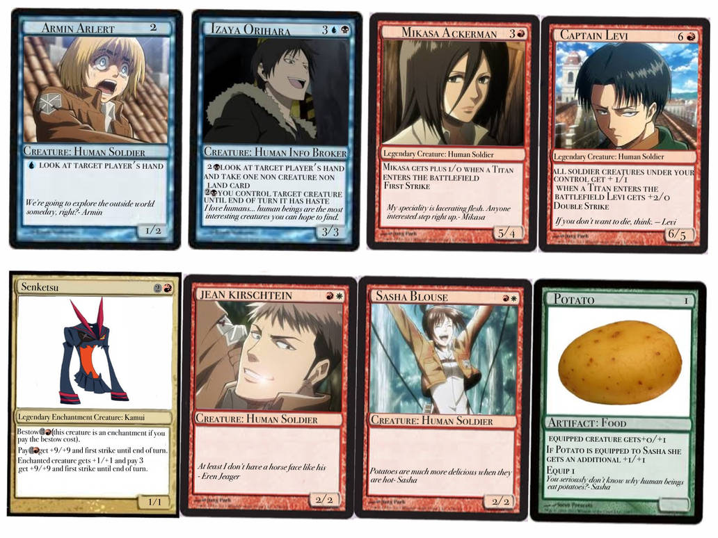 Anime MTG cards part 2 by dragonitetrainer on DeviantArt