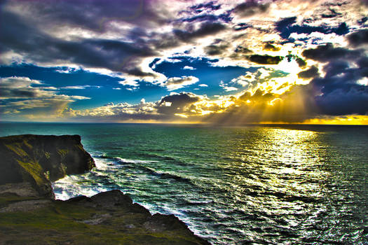 Cliffs Of Moher HDR Sunset