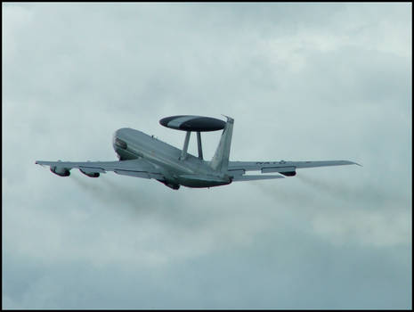 Awacs taking off