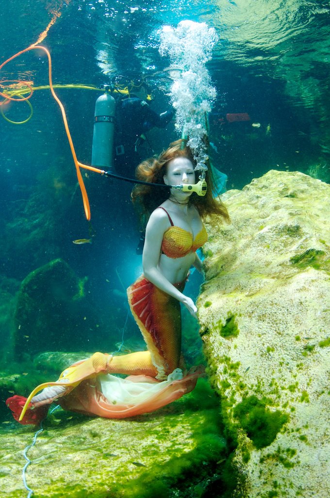 Mermaid Scuba Breathing