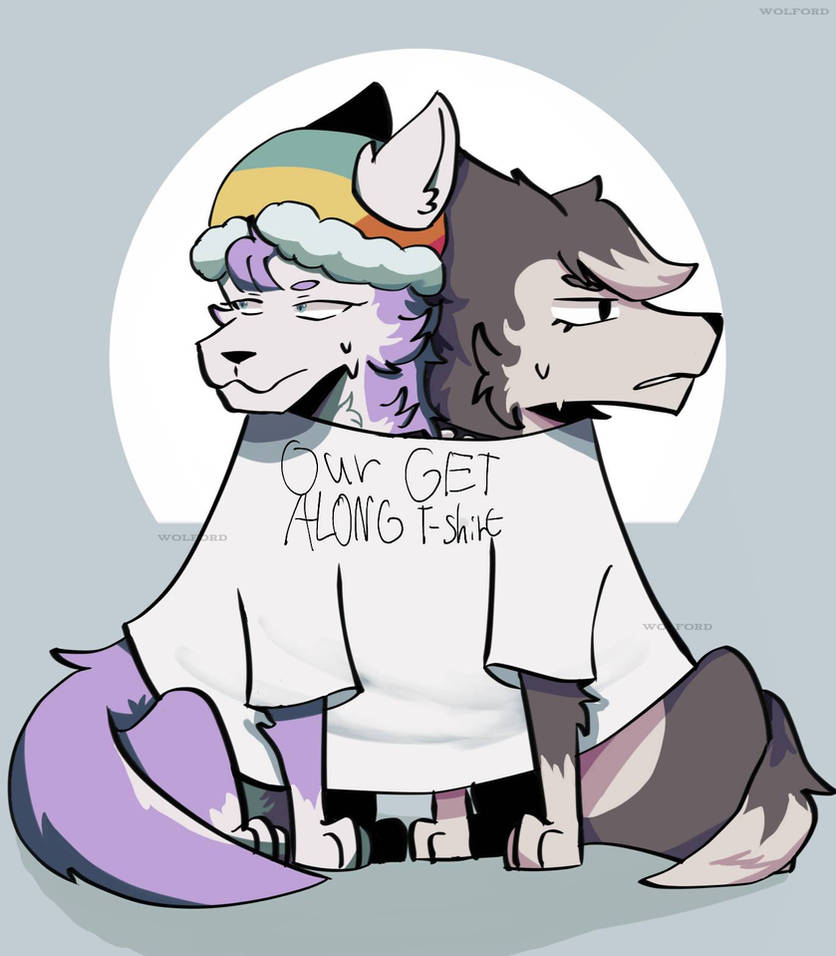 Wolves With Jake Jake bought them a T-shirt by Wolford0 on DeviantArt