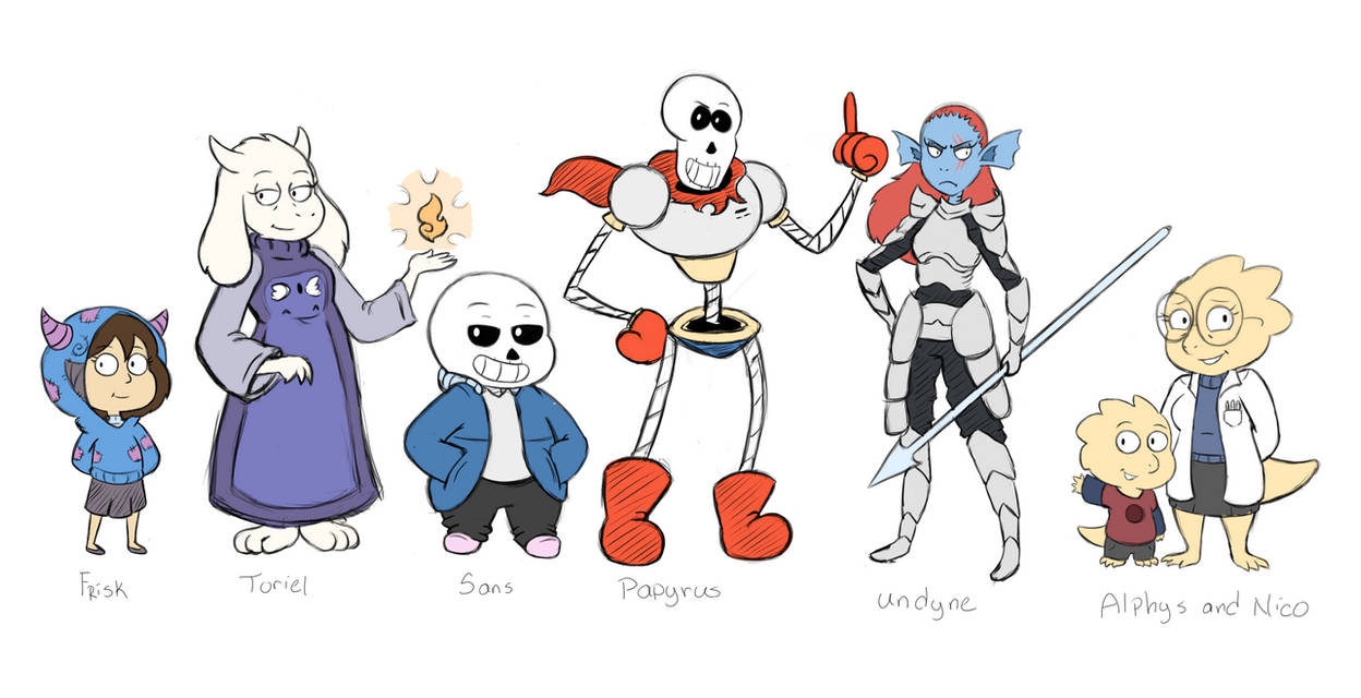Undertale - Character redesigns and film concept. by Bearmations on ...